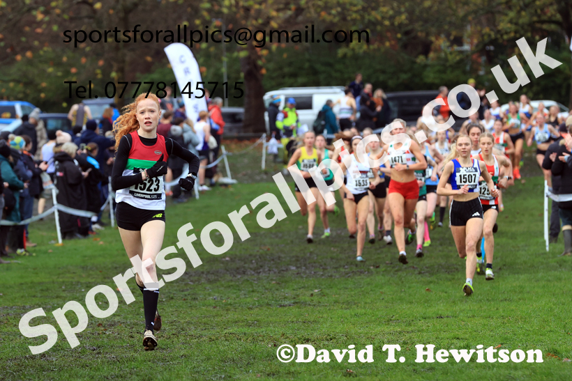 Womens Under-17s and Under-20s 2025 Liverpool Cross Challenge, Sefton Park, Saturday, November 22th. Photo: David T. Hewitson/Sports for All Pics
